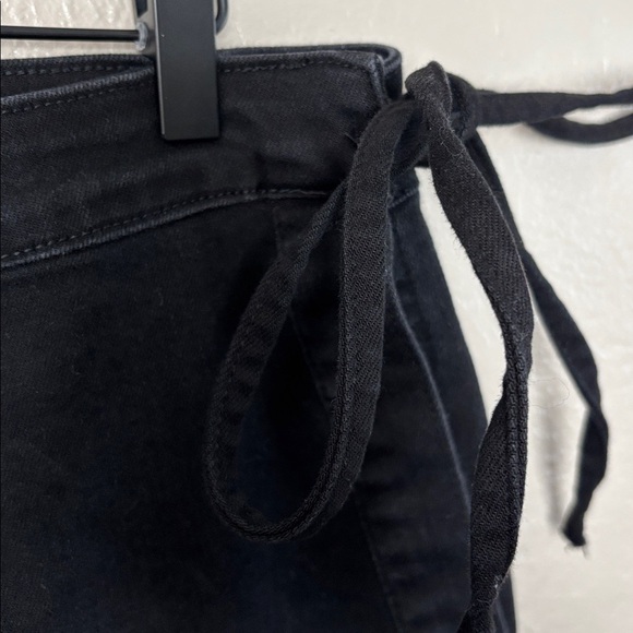 Judy Blue Black Denim Skort for Women Sarong Wrap Style, Stretchy XL - Picture 3 of 9